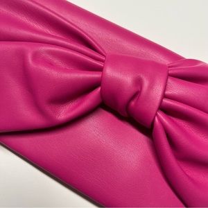 INC Cute Faux Leather Pink Clutch